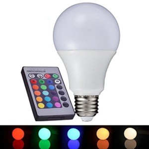 LAMPADA LED RGB 3W COM CONTROLE