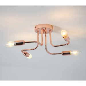 LUSTRE SINDORA  4X E14  ROSE DCX01321-4