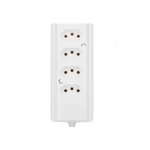 TOMADA EXTENSÃO 4T 2P BRANCO 10A