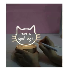 ABAJUR 3D GATO C/CANETA EB61318